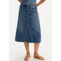 Produktbild: Levi's® Jeansrock HR A LINE DECON SKIRT in trendy Midi-Länge mit ausgefranster Kante 26