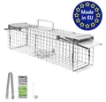Produktbild: Petigi Lebendfalle Tierfalle Lebendfalle Ratten Marder Kaninchen Hasen 65 x 17 x 20 cm