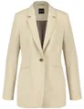 Produktbild: Taifun Damen Taillierter Blazer aus feiner Stretch-Qualität Langarm, geknöpfte Armschlitze unifarben Warm Sand 40