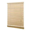 Produktbild: Ventanara® Holzjalousie 35mm Natur Holz Jalousie Jalousette Echtholz (50 x 130 cm)