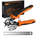Produktbild: Lochzange  Gürtel Puncher Gürtellochzange Manuell 6 Größen orange