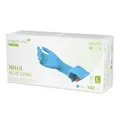 Produktbild: Medi-Inn+ Nitril blue long Einmalhandschuhe puderfrei (Menge: 1000 Stück, Größe: L (8-9))