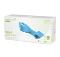 Produktbild: Medi-Inn Nitril-Handschuhe Nitril blue long Einmalhandschuhe puderfrei AQL: 1.5