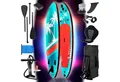 Produktbild: BRAST SUP-Board mit LEDs Aufblasbares Stand up Paddling Set - 320x81x15cm, 5 Jahre Garantie inkl. Sonderzubehör, (2in1 Paddel Kajak-Sitz Action-Cam-Halterung, Beleuchtung mit 10 Farben), Fußschlaufe Paddel Pumpe Rucksack