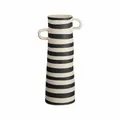 Produktbild: ASA Selection rayu Vase Gestreift Blumenvase Dekovase Beige Schwarz H 28 cm