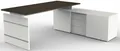 Produktbild: KERKMANN Schreibtisch Komplettarbeitsplatz Form 4 mit Schreibtisch und Sideboard wenge