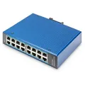 Produktbild: DIGITUS DN-651129 16 Port 10/100/1000Mbps Industrial Switch Hutschienen und Wandmontage