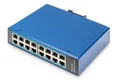 Produktbild: DIGITUS Industrial16 Port 10/100/1000Mbps Industrial Switch Hutschienen und Wand