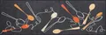 Produktbild: Salonloewe Fußmatte Spoon Dance anthrazit Größe 60x180 cm