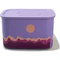 Produktbild: TUPPERWARE Quadro 1,3 L lila Muster Motiv Dose Box Vorratsdose - Lila