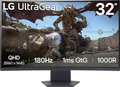 Produktbild: UltraGear 32GS60QX-B.AEUQ, Schwarz, 31,5 Zoll, Curved, WQHD, 180 Hz, 1 ms