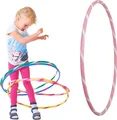 Produktbild: Bunter Kinder Hula Hoop für kleine Profis, Ø60cm, Rosa-Weiss