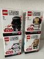 Produktbild: LEGO BRICKHEADZ: DARTH VADER (41619) + STORMTROOPER (41620) + 41628 + 41602 -NEU