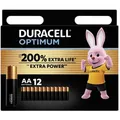 Produktbild: Duracell Duracell Optimum Mignon (AA)-Batterie Alkali-Mangan 1.5 V 12 St. Batterie, (1.50 V)