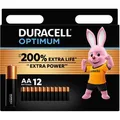 Produktbild: Duracell Batterien Optimum AA, Mignon, R6, LR6, 1,5 V, 12 Stück