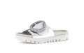 Produktbild: Gabor Damen Pantoletten, Frauen Slipper,Best Fitting,Schlupfschuhe,schluepfschuhe,Slip-ons,Backless Slipper,Mules,Silber,41 EU / 7.5 UK