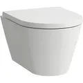 Produktbild: LAUFEN Kartell Wand-WC COMPACT, Tiefspüler, spülrandlos, 490x370x285mm, H8203334000001, Farbe: Weiß mit LCC