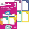 Produktbild: AVERY Zweckform Schuletiketten Gesichter, farblich sortiert, 8 Etiketten