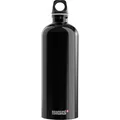 Produktbild: SIGG - Alu Trinkflasche - Traveller Schwarz - Klimaneutral Zertifiziert - Für Kohlensäurehaltige Getränke Geeignet - Auslaufsicher - Federleicht - BPA-frei - Outdoor - 1L