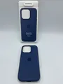 Produktbild: Original Apple iPhone 16 Pro Silicone Schutzhülle mit MagSafe Blau Gebraucht