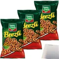 Produktbild: funny frisch Brezli Mini-Laugenbrezeln 3er Pack (3x160g Packung) + usy Block