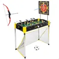Produktbild: COLORBABY Spiele Multispieltisch 5 in 1 Tischfußball Tischtennis Air Hockey Schießen