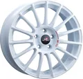 Produktbild: 4x Alufelgen OZ SUPERTURISMO TGR-WRT RACE WHITE + RED LETTERING 8x18 ET38 LK5 11