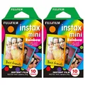 Produktbild: Fuji Instax Mini Rainbow Colors Sofortbildfilm für Fujifilm Instax Mini Kamera, 20 Stück