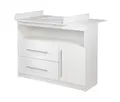 Produktbild: roba Wickelkommode »Maren« mit 2 Schubladen - 88,5x75x98,5cm - weiß - Holz / Metall