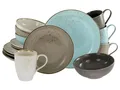 Produktbild: CreaTable, 19984, Serie Nature Collection, 16-teiliges Geschirrset, Kombiservice aus Steinzeug, spülmaschinen- und mikrowellengeeignet, Qualitätsproduktion