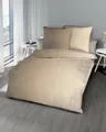 Produktbild: Kaeppel Mako Satin Bettwäsche Streifen Lind Nougat Tonight 155x220 cm Nougat