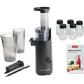 Produktbild: BETTY BOSSI Slow Juicer Compact Saftpresse inkl Zubehör Kaltentsafter - Dunkelgrau/Schwarz