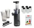 Produktbild: Betty Bossi - Slow Juicer Compact 40259 – Leiser Saftentsafter für Obst & Gemüse – Kaltpress-Technologie für Nährstoffschonung – Kompakte Größe, einfache Reinigung, inkl. Saft- und Tresterbehälter