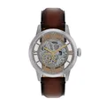 Produktbild: FOSSIL Herren Analog Automatik Uhr mit Leder Armband ME3270