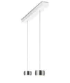 Produktbild: Oligo Grace LED Pendelleuchte mit unsichtbarer Höhenverstellung 2-flammig weiß | aluminium gebürstet 2xG42-931-51-12+63-506-34-21+62-506-10-21