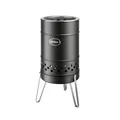 Produktbild: Petromax Feuertonne Pyron Black | Raucharmes Feuer mit Sekundärverbrennung | Edelstahl schwarz | Inkl. Ascheschale & Standbeinen | Für Garten & Terrasse | Zur Plancha erweiterbar