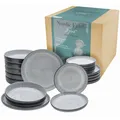 Produktbild: CreaTable Nordic Fjord 21521 Teller Set 18tlg Steinzeug Tafelservice Gschirrset