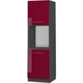 Produktbild: Vicco - Herdumbauschrank Fame-line, Bordeaux Hochglanz, 60 Cm Offen