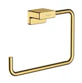 Produktbild: hansgrohe AddStoris - Handtuchring, Handtuchhalter für Wandmontage, verdeckte Befestigung, Badezimmer Zubehör, Polished Gold Optic, 41754990