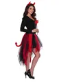 Produktbild: Metamorph Teufel-Kostüm Tüllrock Teufel - für Halloween Kostüm Damen, Schimmernder Rock für die Hochglanz-Dämonin