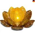 Produktbild: LED Solarlampe Außen, Lotus Garten Deko, Bodenleuchte Gartenleuchte, wasserdicht