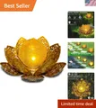 Produktbild: Solarlampen für Außen Solar Lotus Garten Deko Solar Bodenleuchte für Garten W...