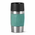 Produktbild: Emsa Isolierbecher Travel Mug Compact, Thermobecher, Edelstahl, Petrol, 300 ml