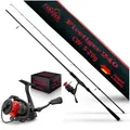Produktbild: Paradox Fishing Spinnrute Firetiger, (Firetiger Spinnrute + Infinity Rolle), 2,1m/2,4m/2,7m, 5-20g/15-35g/20-60g 2.4 m