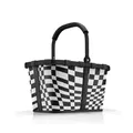 Produktbild: reisenthel Einkaufskorb carrybag frame op art schwarz BK7065 weiss 22l