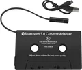 Produktbild: Blutooth Kassettenadapter für Autoradio Musikstreaming kompatibel mit Smartphone