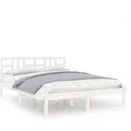 Produktbild: vidaXL Massivholzbett Weiß 150x200 cm 5FT King Size1085792