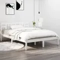 Produktbild: vidaXL Massivholzbett Weiß 150x200 cm