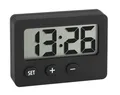Produktbild: TFA Dostmann Mini Digitaluhr schwarz Tischuhr Quarzuhr für Auto & Prüfungen