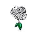 Produktbild: PANDORA Moments Funkelnde Blühende Rose Charm aus Sterling Silber mit Zirkonia, Kompatibel Moments Armbändern, 793201C01